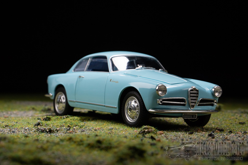 1954 VQ61 Voiture 1/24 LEO MODELS HACHETTE Alfa Romeo Giulietta Sprint 